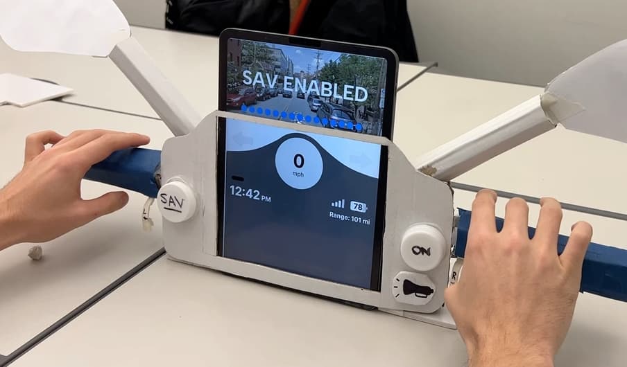 Self-driving moped HMI